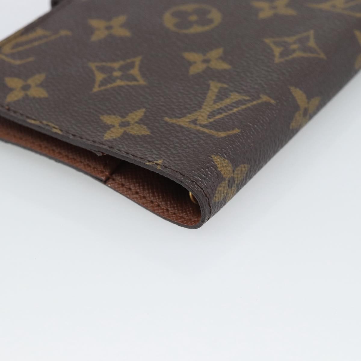 Louis Vuitton Agenda Cover Monogram Canvas Brown Canvas Wallets Accessory (Pre-Owned)
