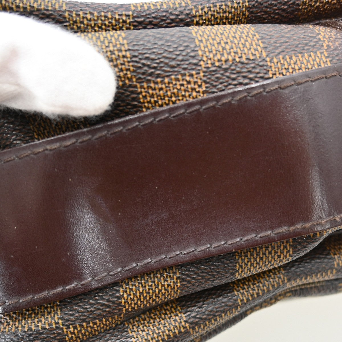 Louis Vuitton Naviglio Damier Brown Canvas Shoulder Bag Bag (Pre-Owned)