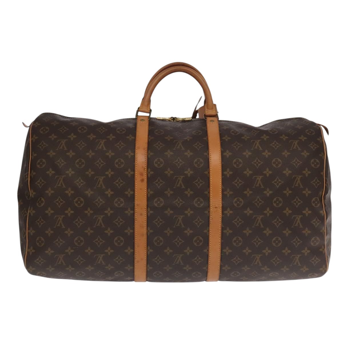 Louis Vuitton Keepall Monogram Canvas Brown Canvas Travel Bag Bag (Pre-Owned)
