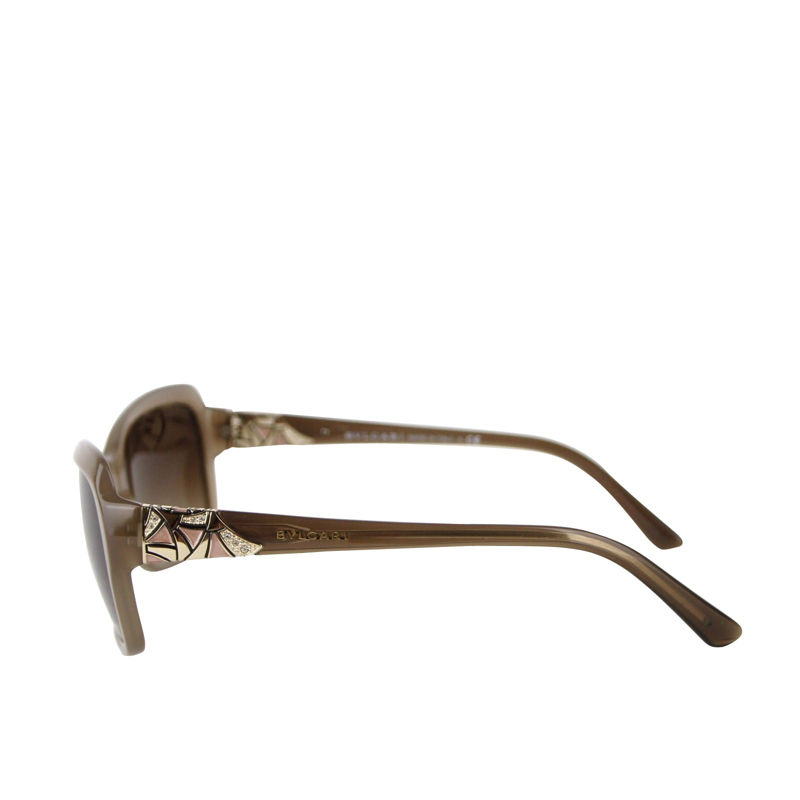 Bvlgari Women's Triangle Pattern Oversized Sunglasses