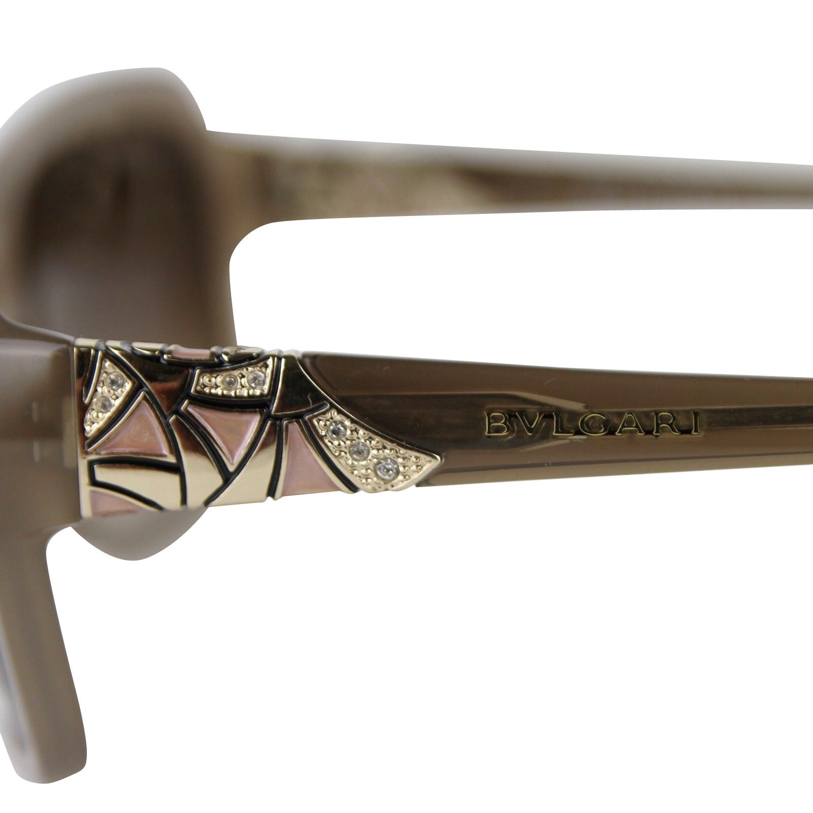 Bvlgari Women's Triangle Pattern Oversized Sunglasses