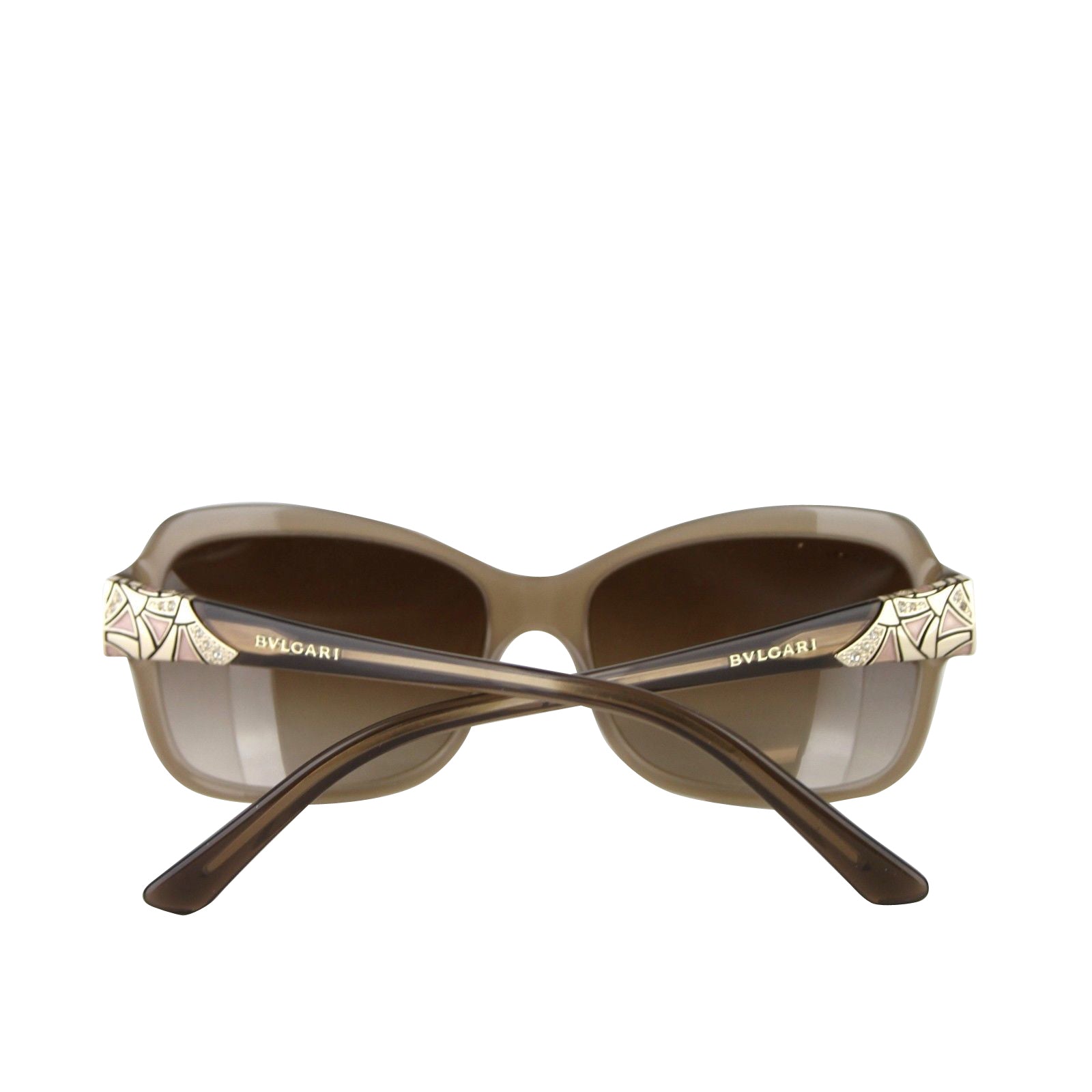 Bvlgari Women's Triangle Pattern Oversized Sunglasses