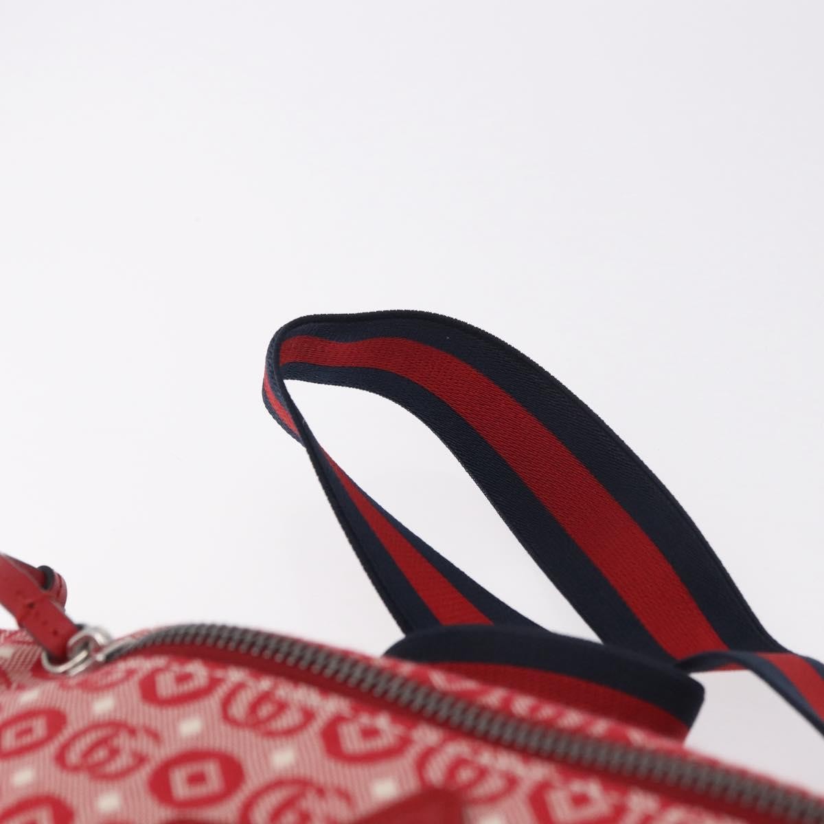 Gucci Children's Belt Printed Gg Coated Canvas Red Canvas Handbag (Pre-Owned)