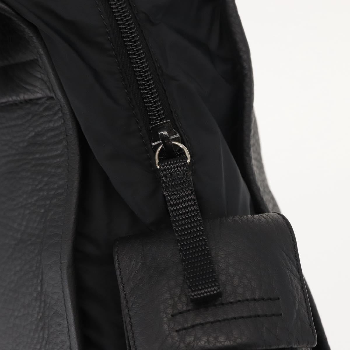 Prada Sport Nylon And Leather Black Nylon Briefcase Bag (Pre-Owned)