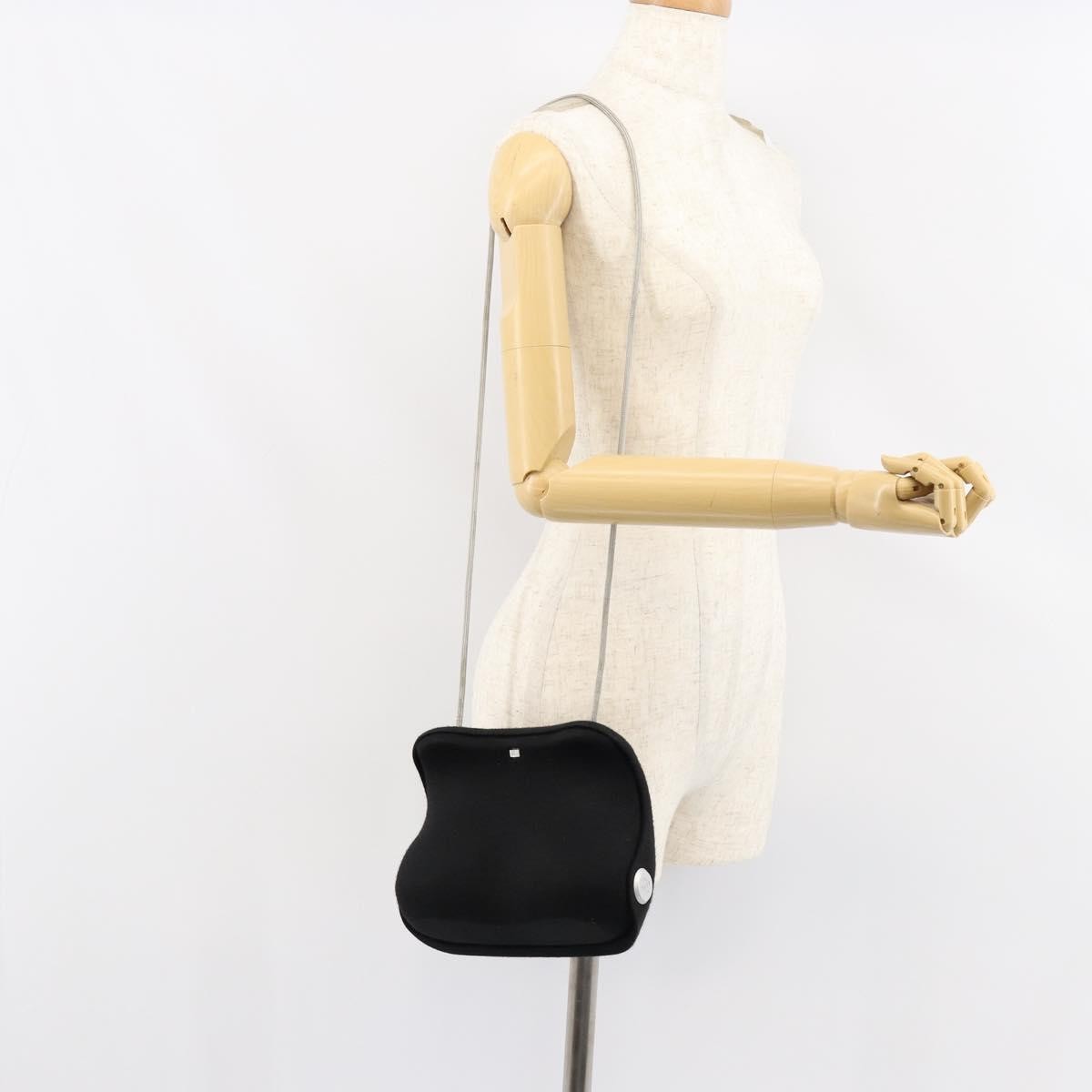 Chanel Millennium Jersey Black Cotton Shoulder Bag Bag (Pre-Owned)