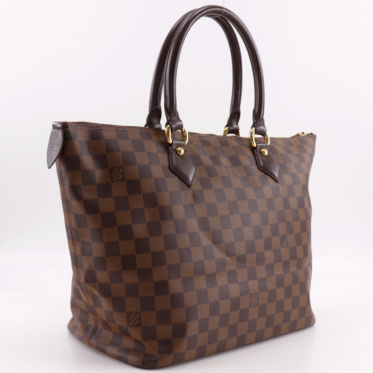 Louis Vuitton Saleya Damier Brown Canvas Handbag (Pre-Owned)