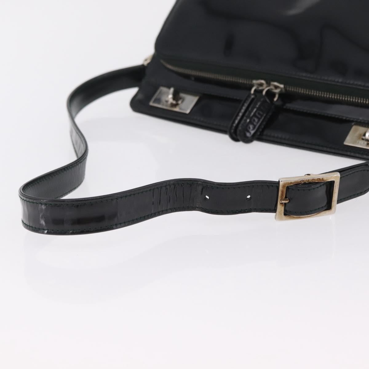 Gucci Shoulder Patent Leather Black Patent_Leather Shoulder Bag Bag (Pre-Owned)