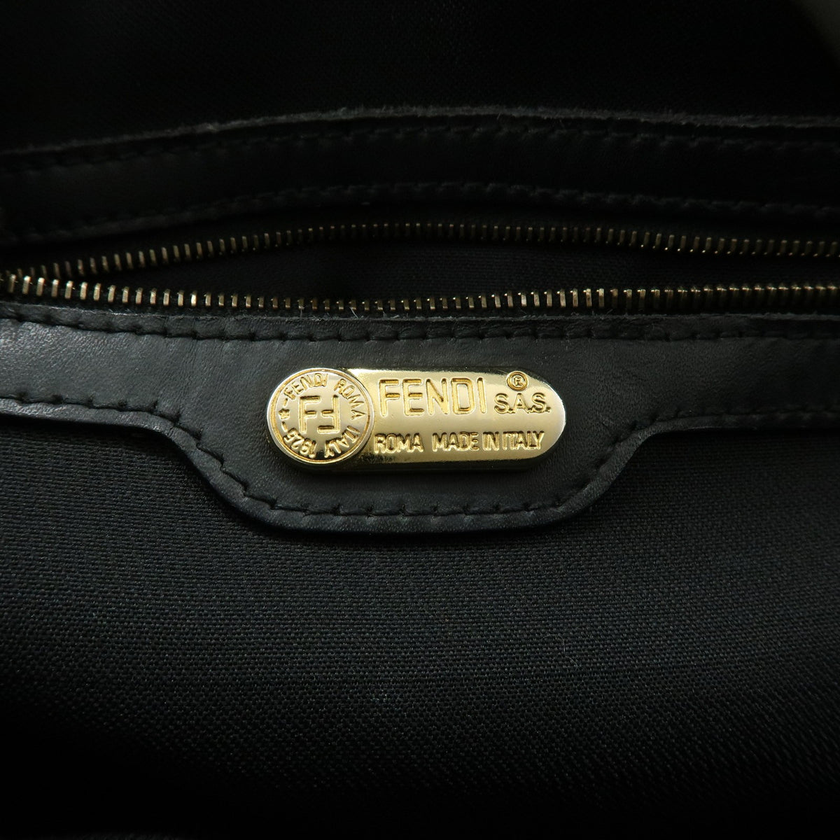 Fendi Vintage Dome Satchel Leather Brown Leather Handbag (Pre-Owned)