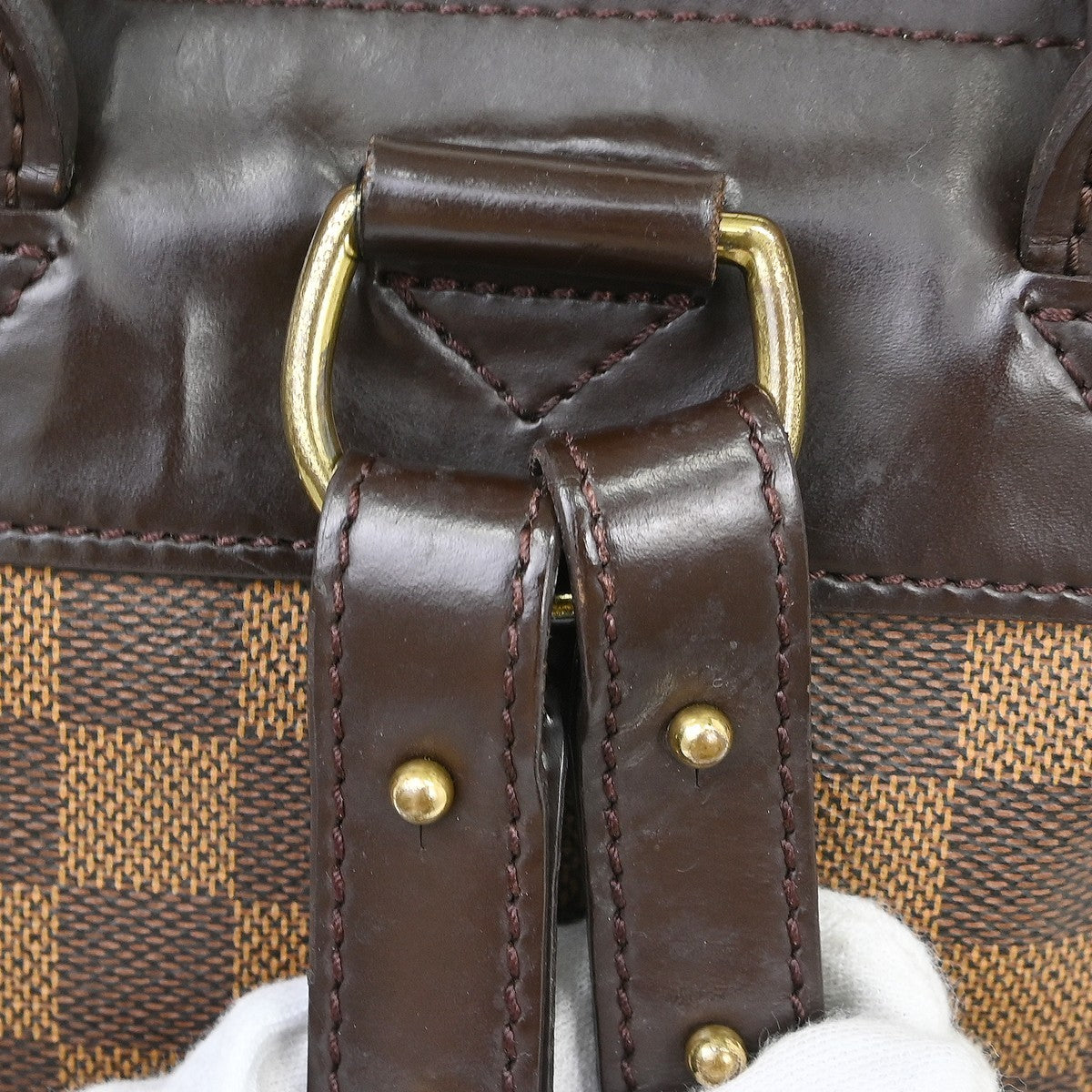 Louis Vuitton Soho Damier Ebene Brown Canvas Backpack Bag (Pre-Owned)