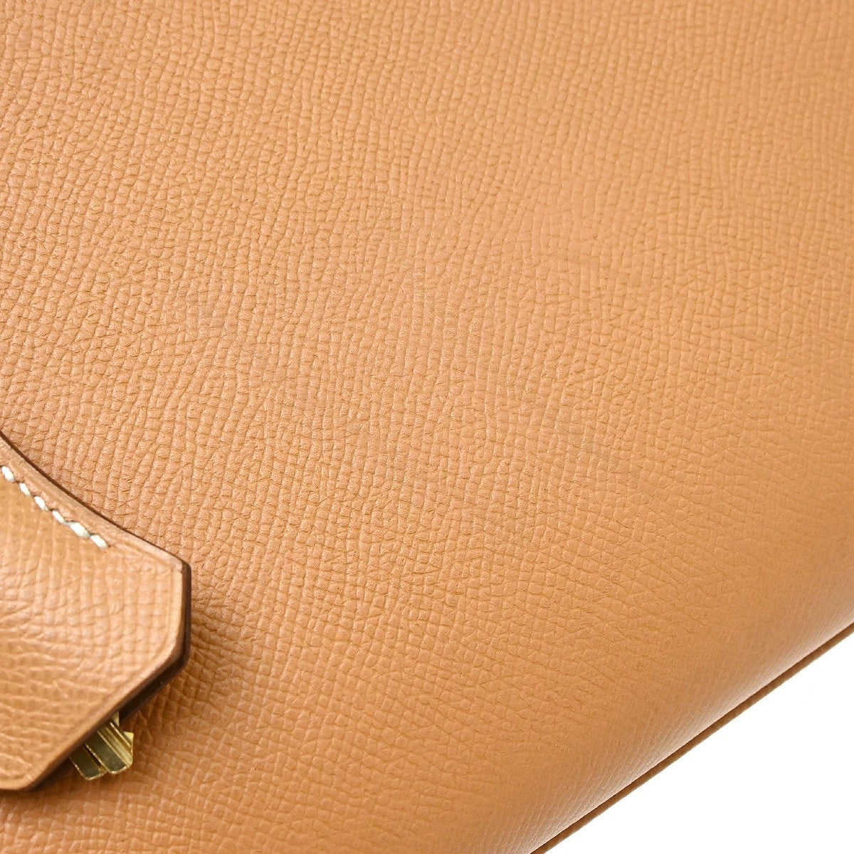 Hermes Kelly Beige Courchevel With Gold Hardware Beige Leather Handbag (Pre-Owned)