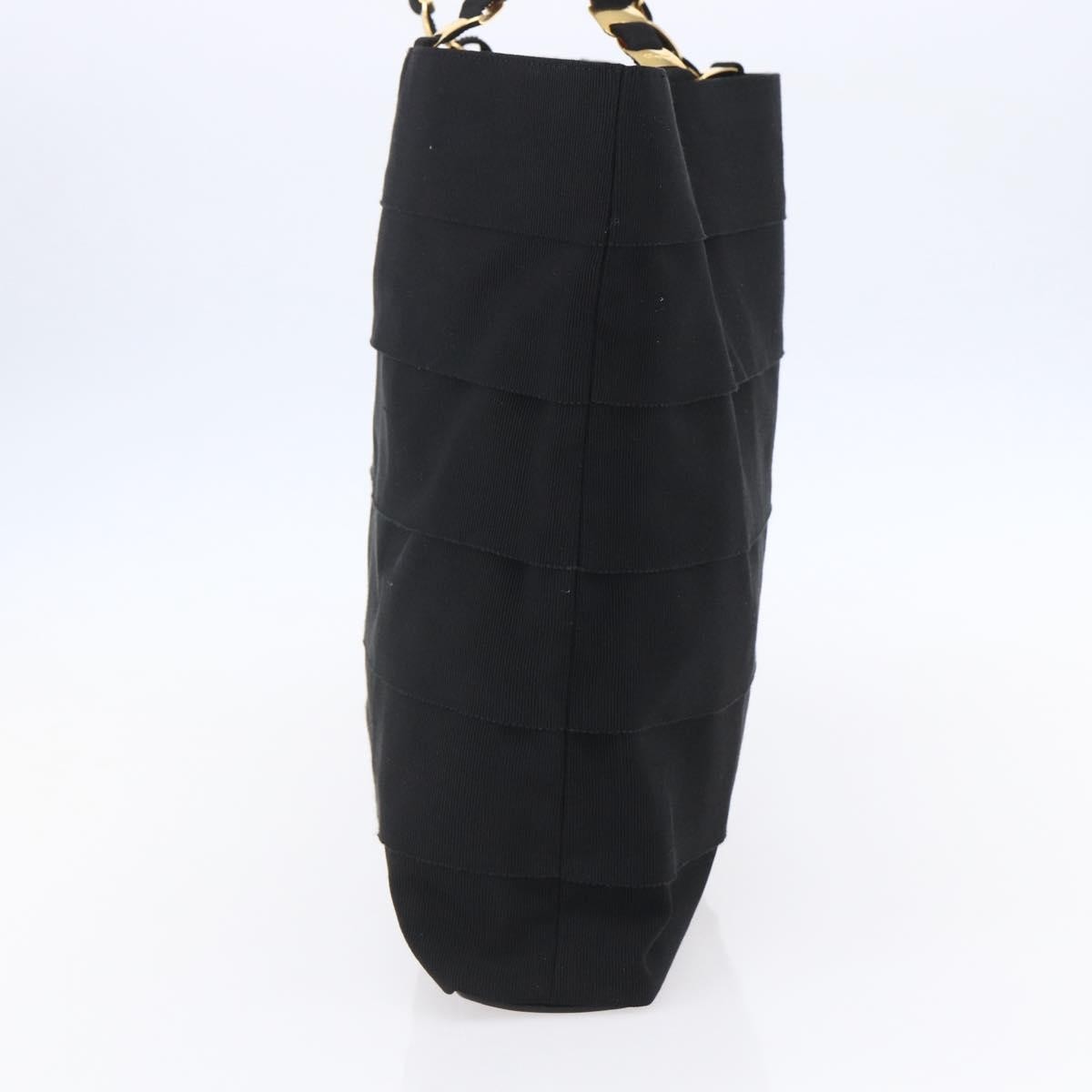 Salvatore Ferragamo Vala Tote Canvas Black Canvas Tote Bag Bag (Pre-Owned)