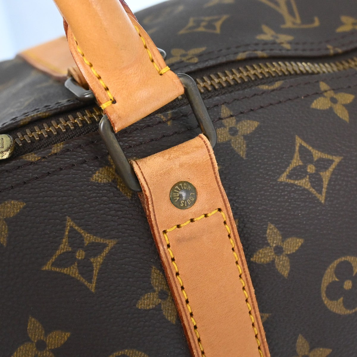 Louis Vuitton Keepall Monogram Canvas Brown Canvas Travel Bag Bag (Pre-Owned)