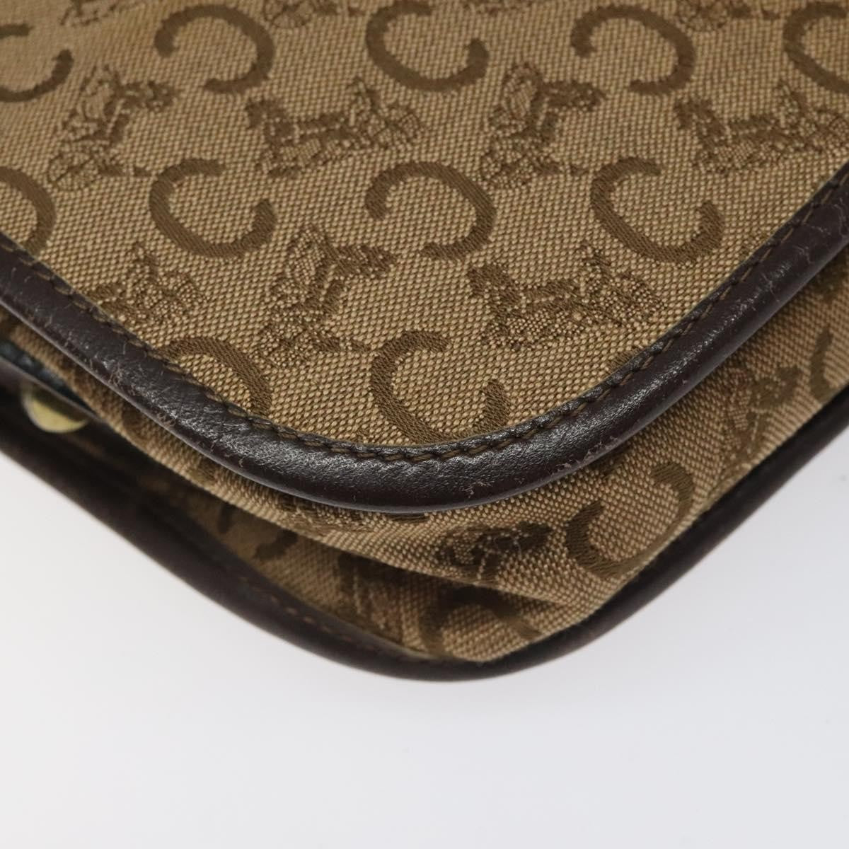 Celine C Sulky Canvas Brown Canvas Shoulder Bag Bag (Pre-Owned)