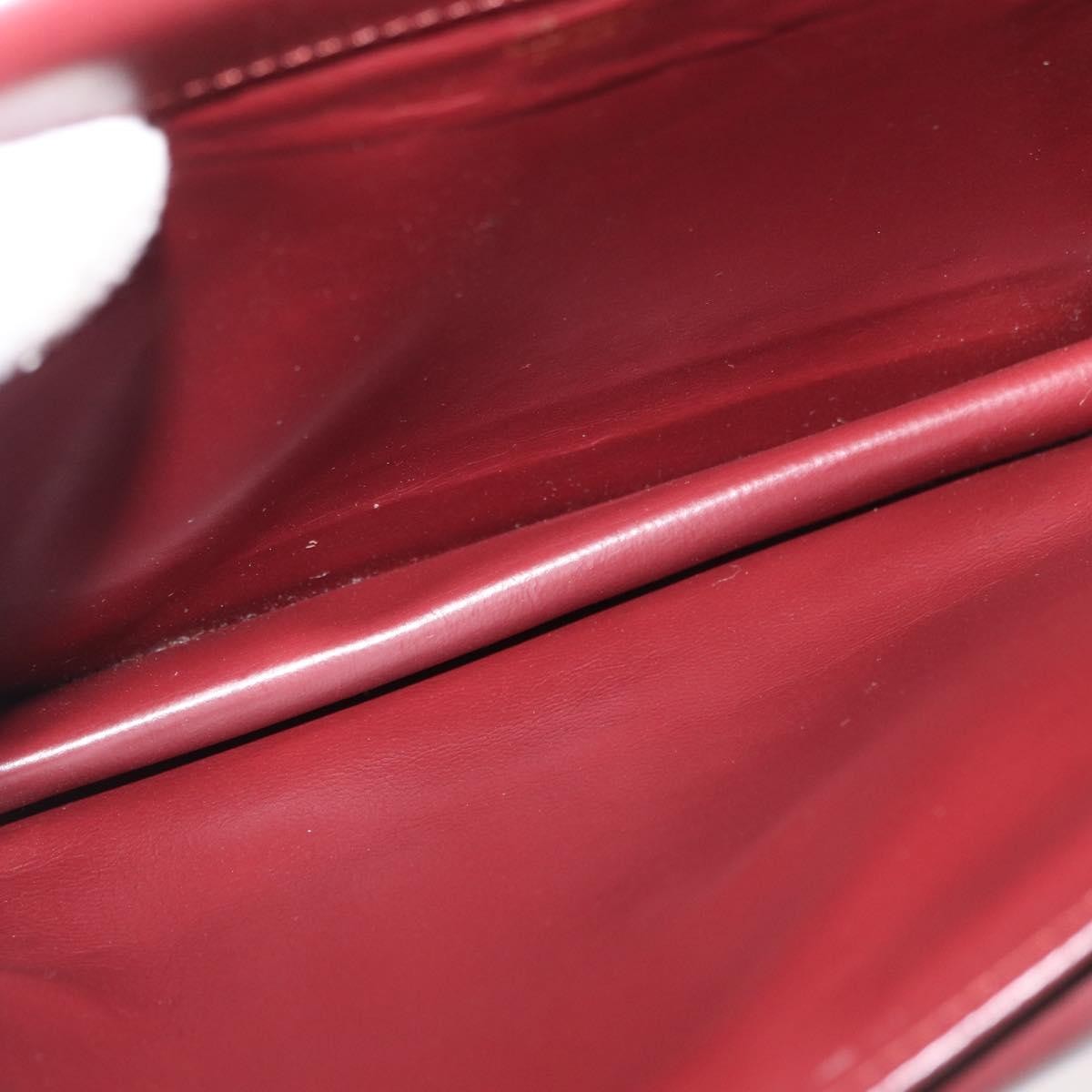 Cartier Must De Cartier Clutch Leather Burgundy Leather Clutche & Pouche Bag (Pre-Owned)