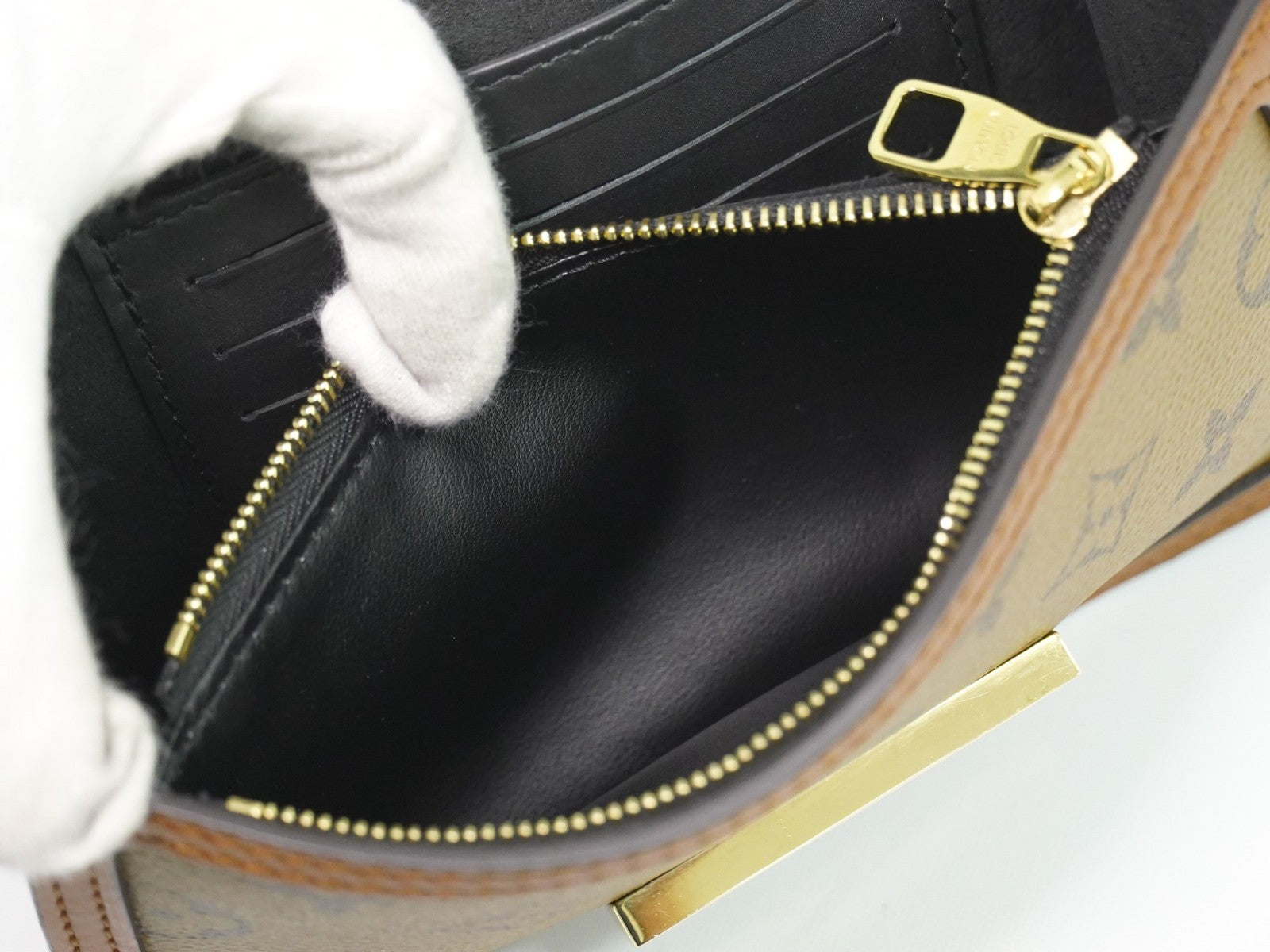 Louis Vuitton Dauphine Reverse Monogram Canvas Brown Canvas Shoulder Bag Bag (Pre-Owned)