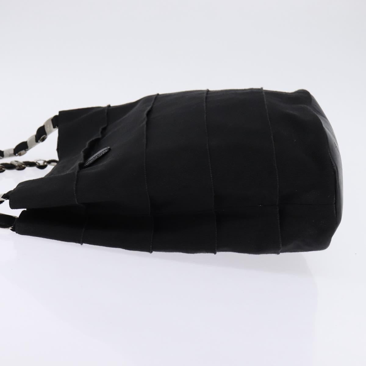 Salvatore Ferragamo Vala Canvas Black Canvas Shoulder Bag Bag (Pre-Owned)