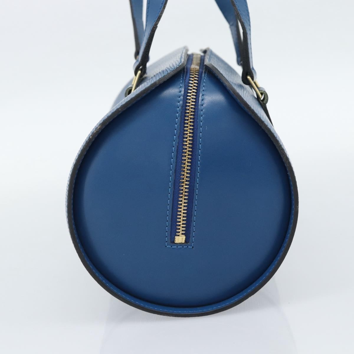 Louis Vuitton Soufflot Epi Leather Blue Leather Handbag (Pre-Owned)
