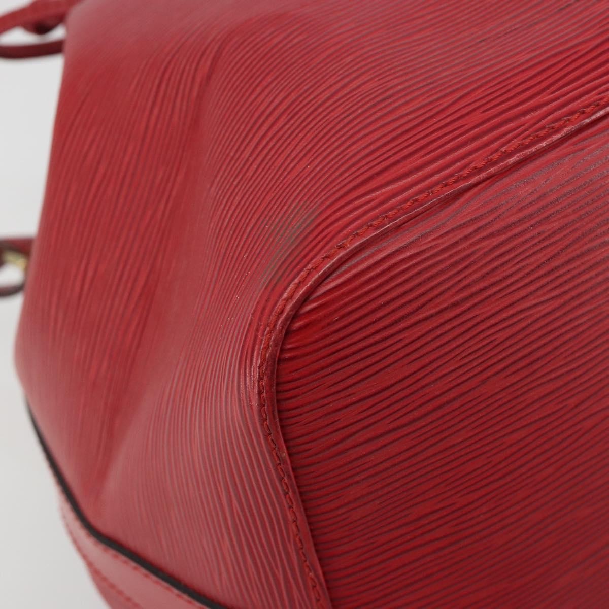 Louis Vuitton Petit Noe Epi Leather Red Leather Shoulder Bag Bag (Pre-Owned)