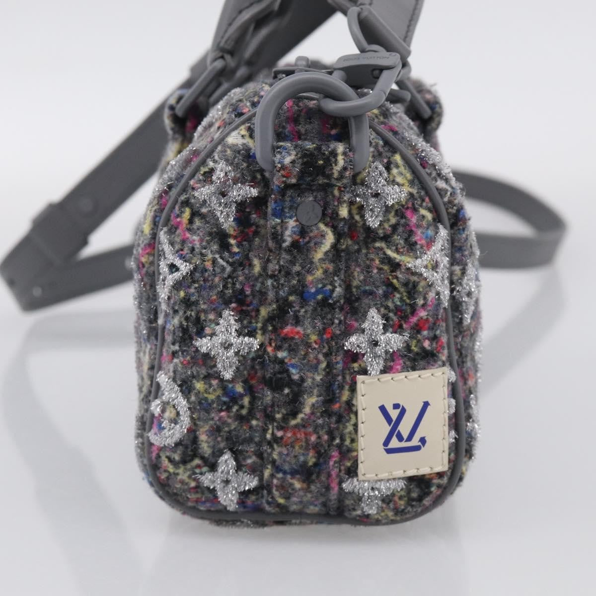 Louis Vuitton Keepall Bandouliere Lv Felt Multicolour Canvas Travel Bag Bag (Pre-Owned)