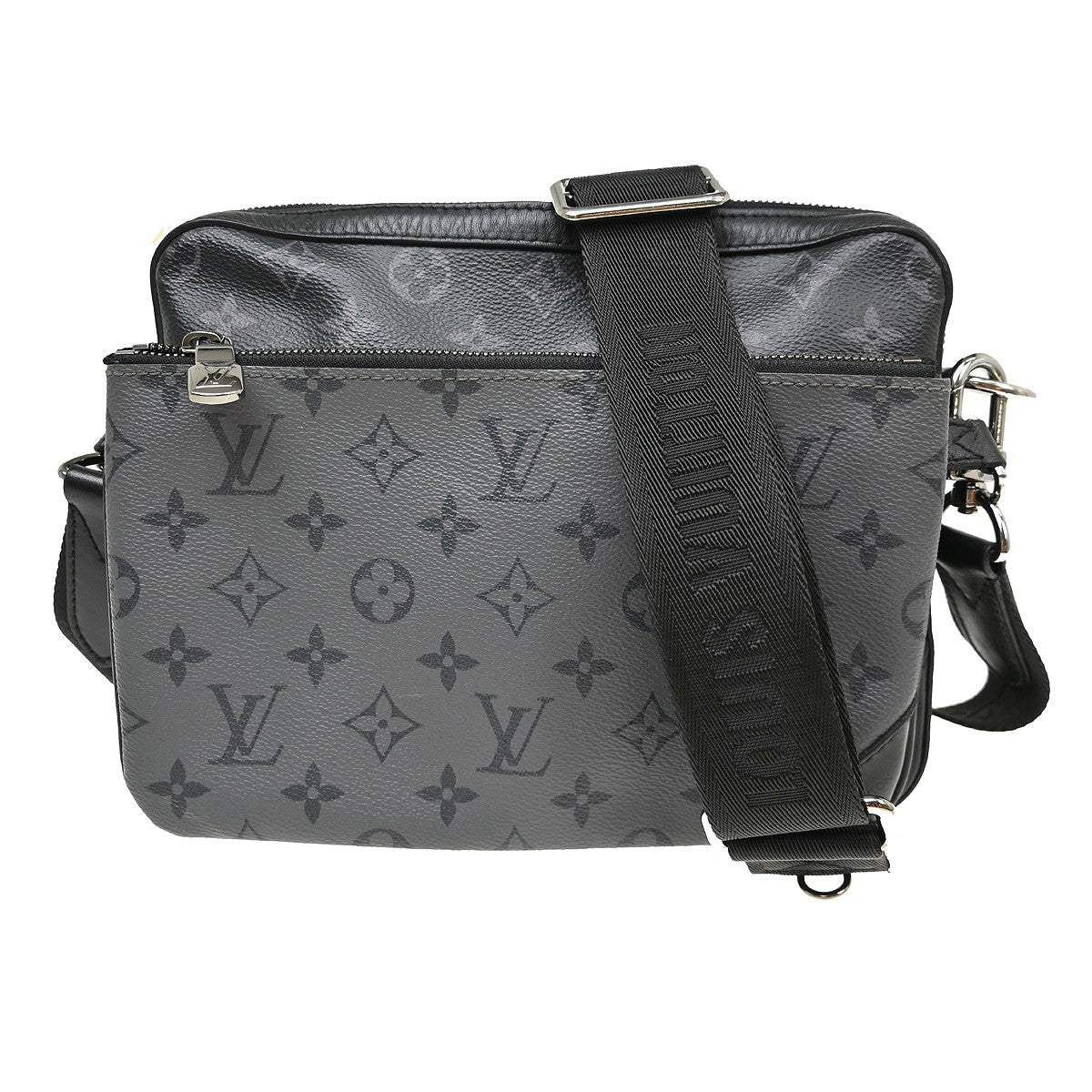 Louis Vuitton Trio Messenger Reverse Monogram Eclipse Canvas Black Canvas Shoulder Bag Bag (Pre-Owned)
