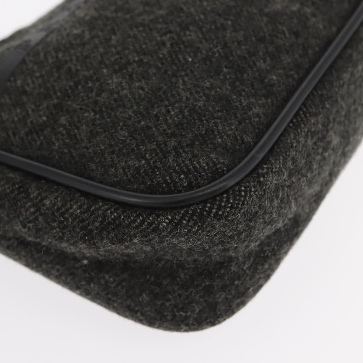 Prada Re-Edition 2000 Hobo Wool Gray Wool Handbag (Pre-Owned)