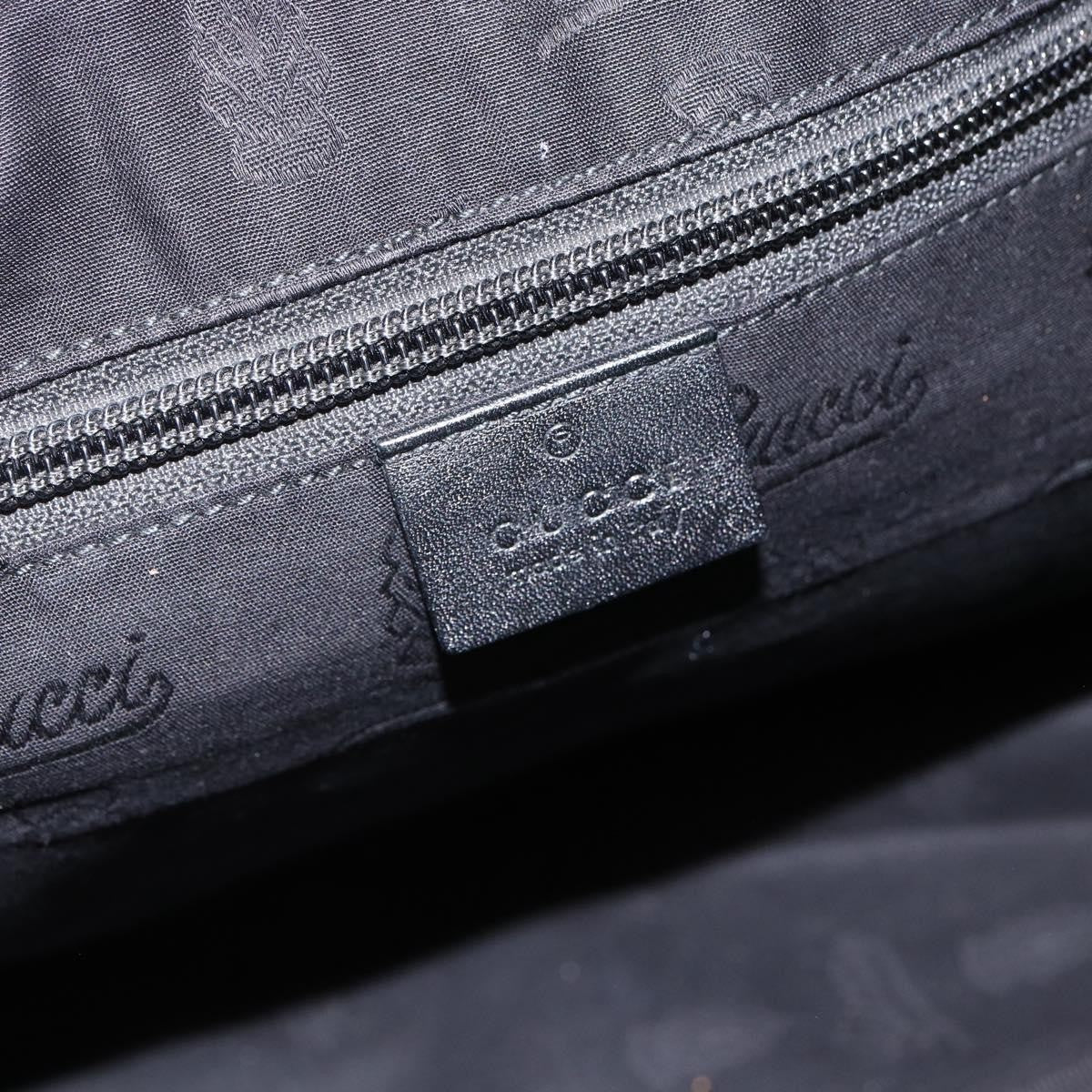 Gucci Zip Messenger Gg Imprime Black Canvas Shoulder Bag Bag (Pre-Owned)