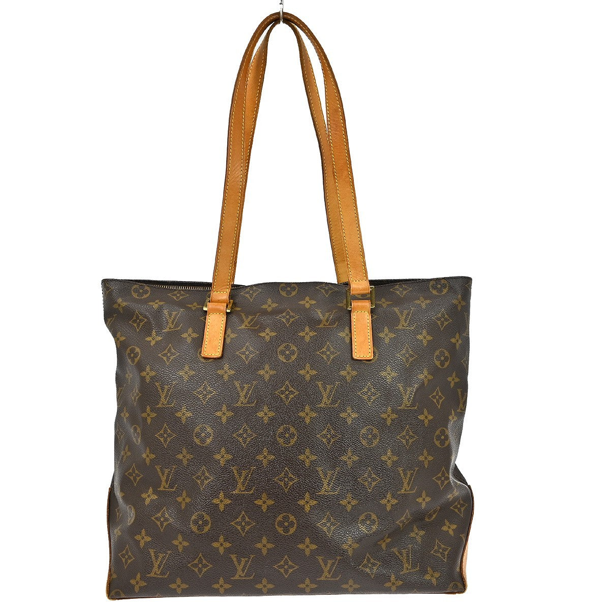 Louis Vuitton Cabas Mezzo Monogram Canvas Brown Canvas Shoulder Bag Bag (Pre-Owned)