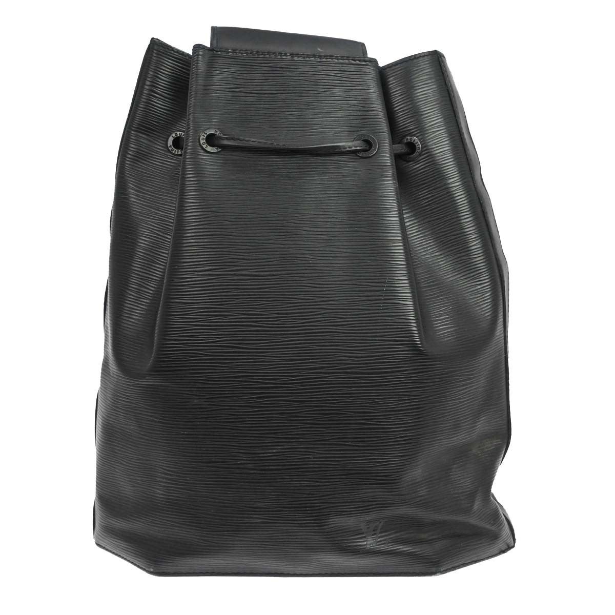Louis Vuitton Sac A Dos Drawstring Epi Leather Black Leather Backpack Bag (Pre-Owned)