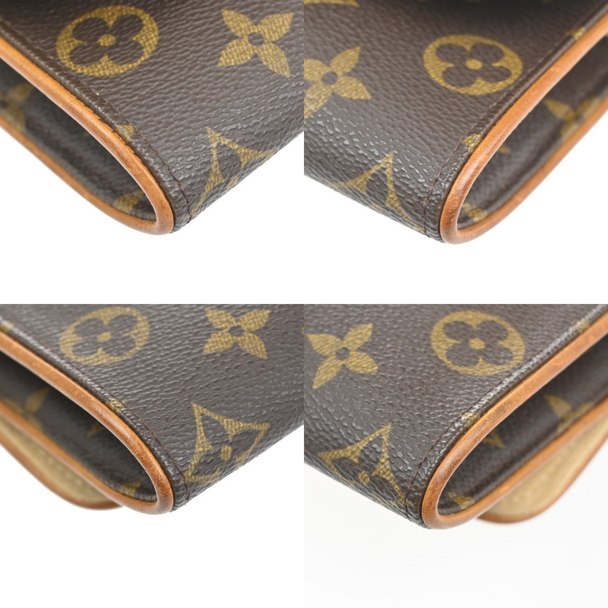 Louis Vuitton Twin Monogram Canvas Brown Canvas Clutche & Pouche Bag (Pre-Owned)