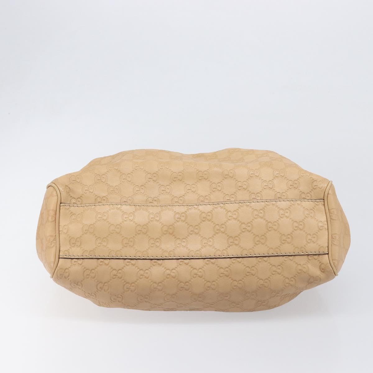 Gucci Sukey Guccissima Leather Beige Leather Tote Bag Bag (Pre-Owned)