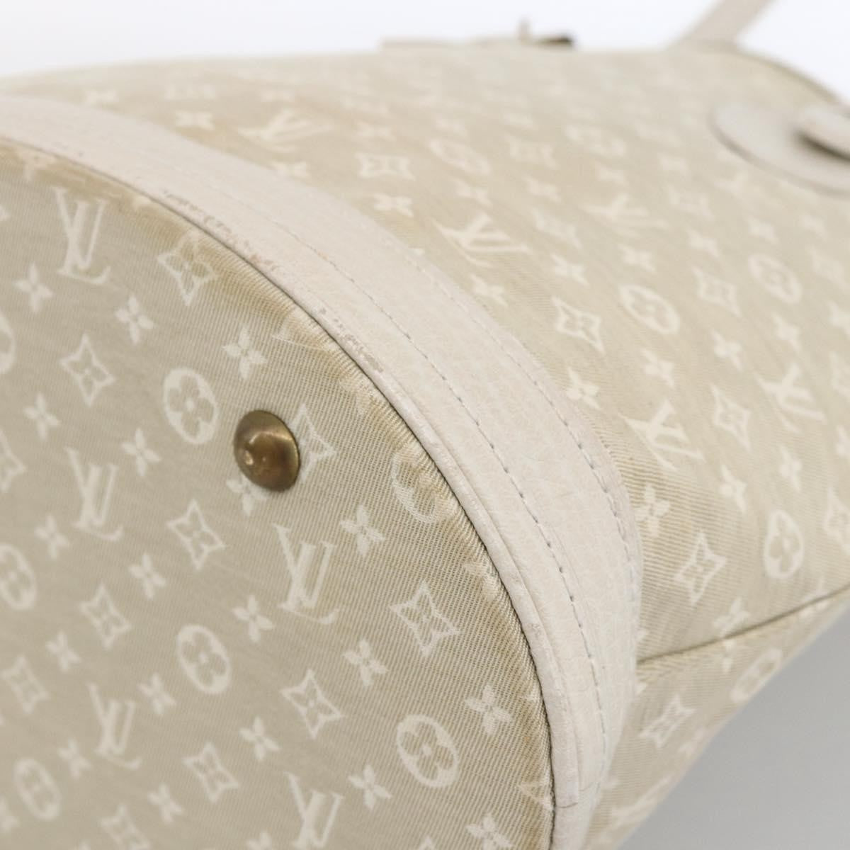 Louis Vuitton Petit Bucket Mini Lin Beige Canvas Shoulder Bag Bag (Pre-Owned)