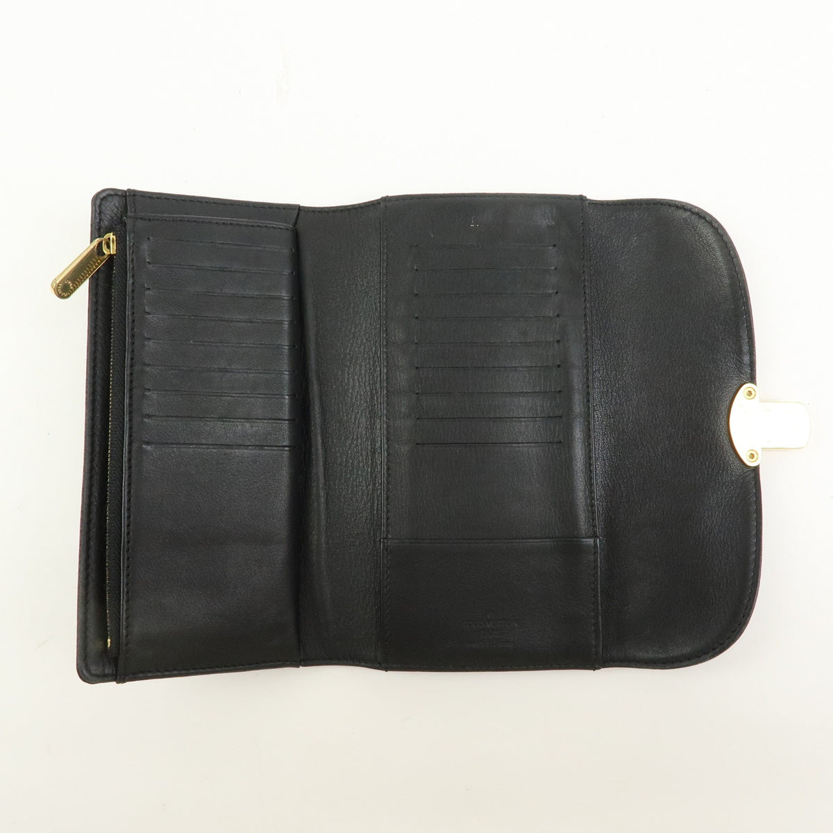Louis Vuitton Amelia Mahina Leather Black Leather Wallets Accessory (Pre-Owned)