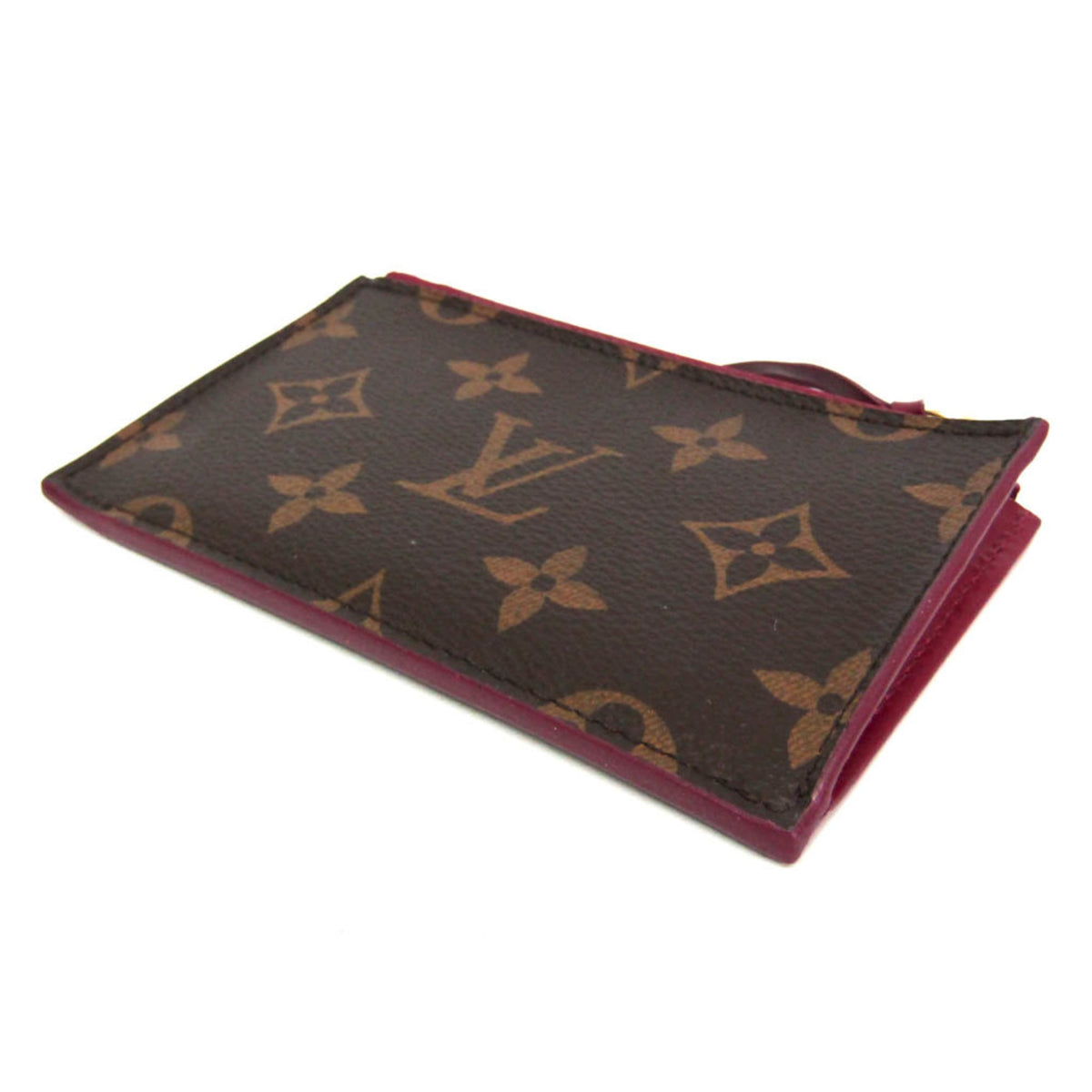 Louis Vuitton Zipped Card Holder Nm Monogram Canvas Brown Canvas Card Holders Accessory (Pre-Owned)