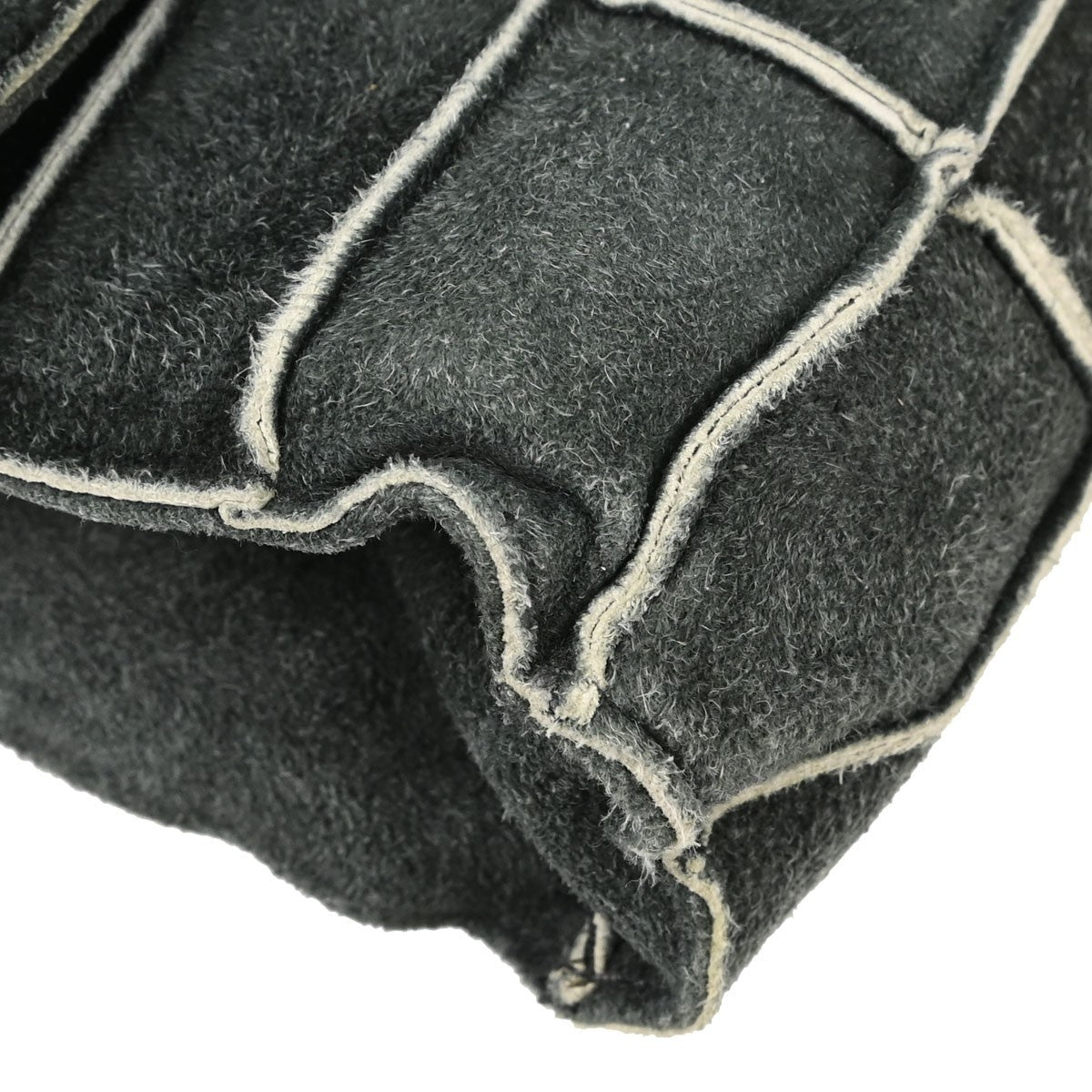 Chanel Reissue Flap Suede Patchwork Gray Suede Handbag (Pre-Owned)