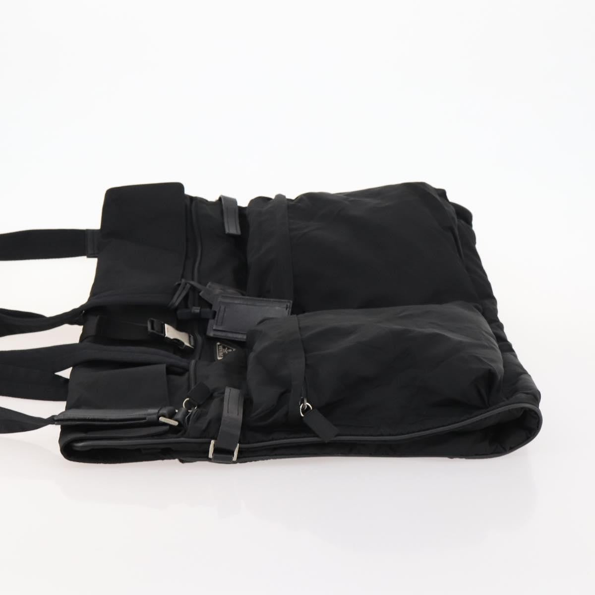 Prada Garment Carrier Tessuto Black Nylon Handbag (Pre-Owned)