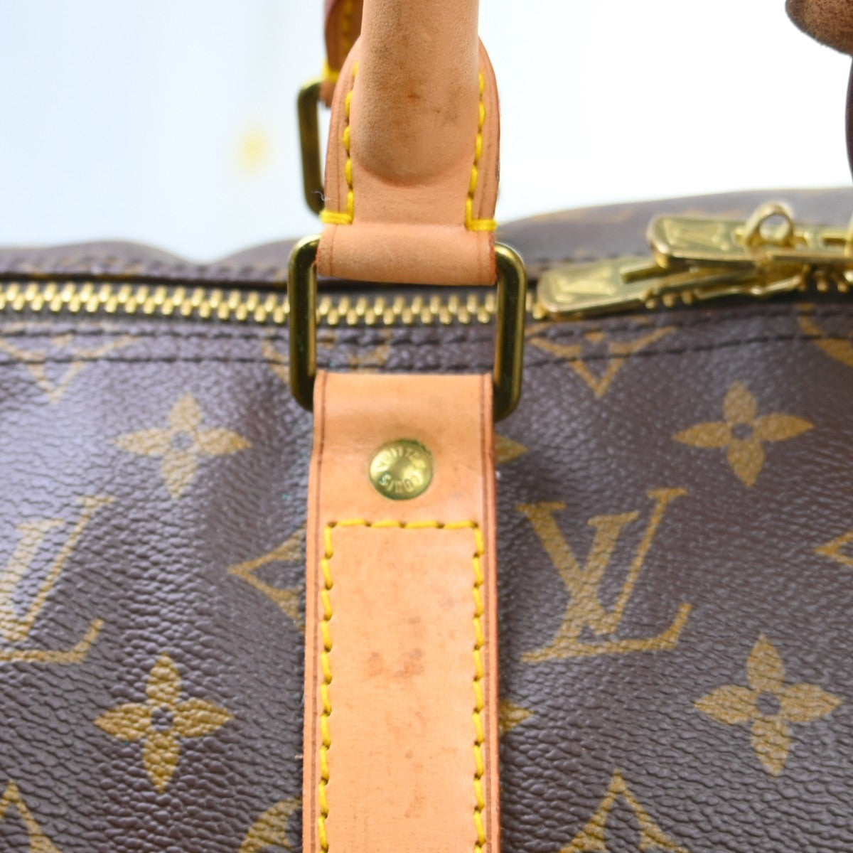 Louis Vuitton Keepall Monogram Canvas Brown Canvas Travel Bag Bag (Pre-Owned)