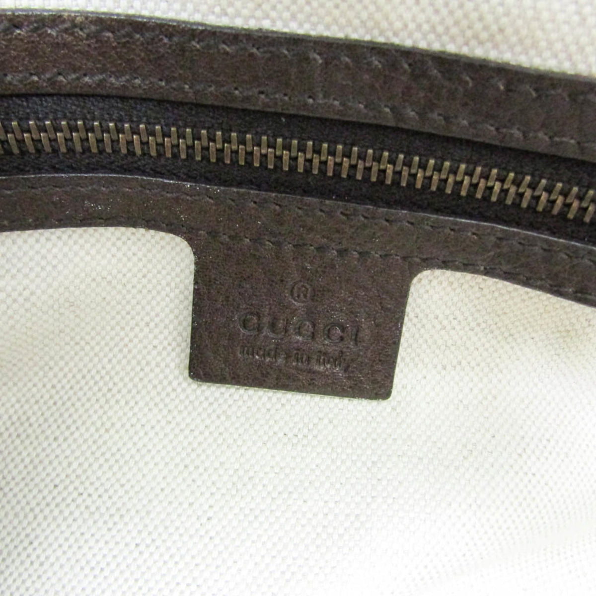 Gucci Gg Running Gg Canvas With Leather Beige Canvas Tote Bag Bag (Pre-Owned)