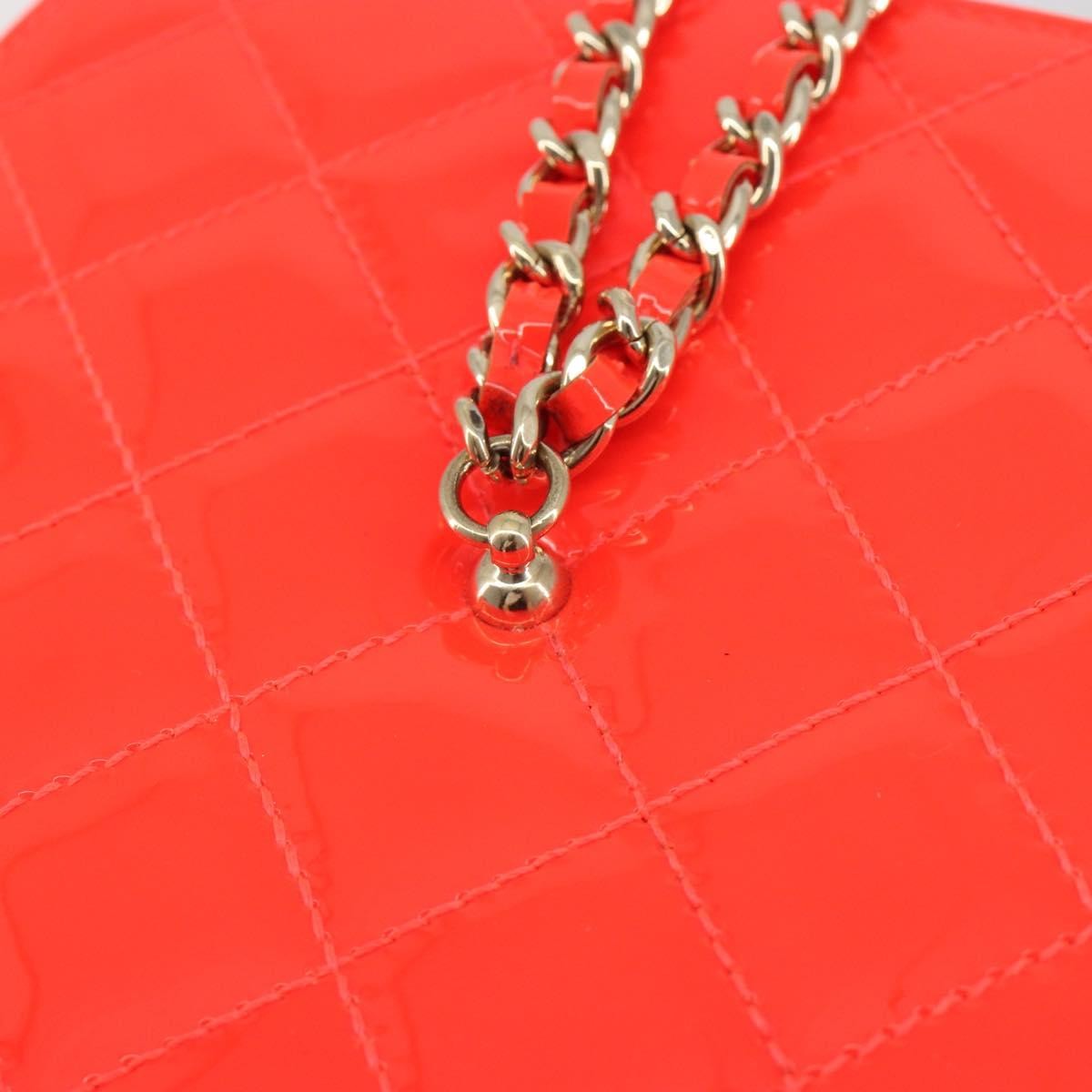 Chanel Makeup Case Minaudiere Quilted Patent Red Patent_Leather Clutche & Pouche Bag (Pre-Owned)