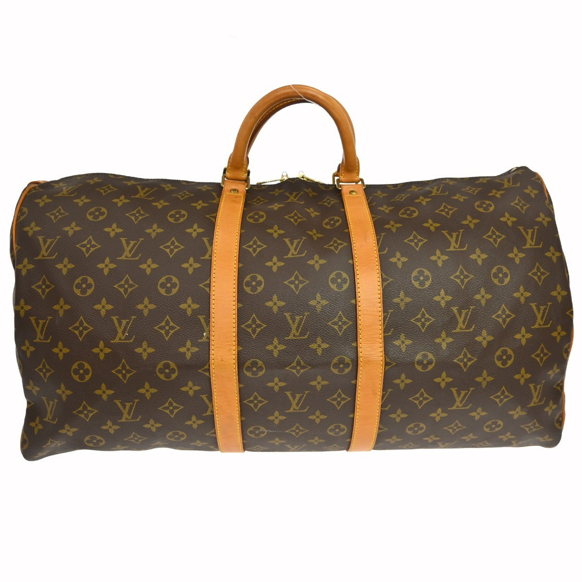 Louis Vuitton Keepall Monogram Brown Canvas Travel Bag Bag (Pre-Owned)