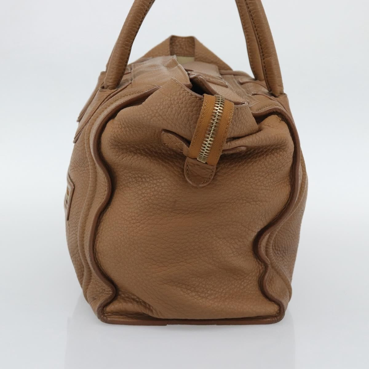 Celine Luggage Grainy Leather Brown Leather Tote Bag Bag (Pre-Owned)