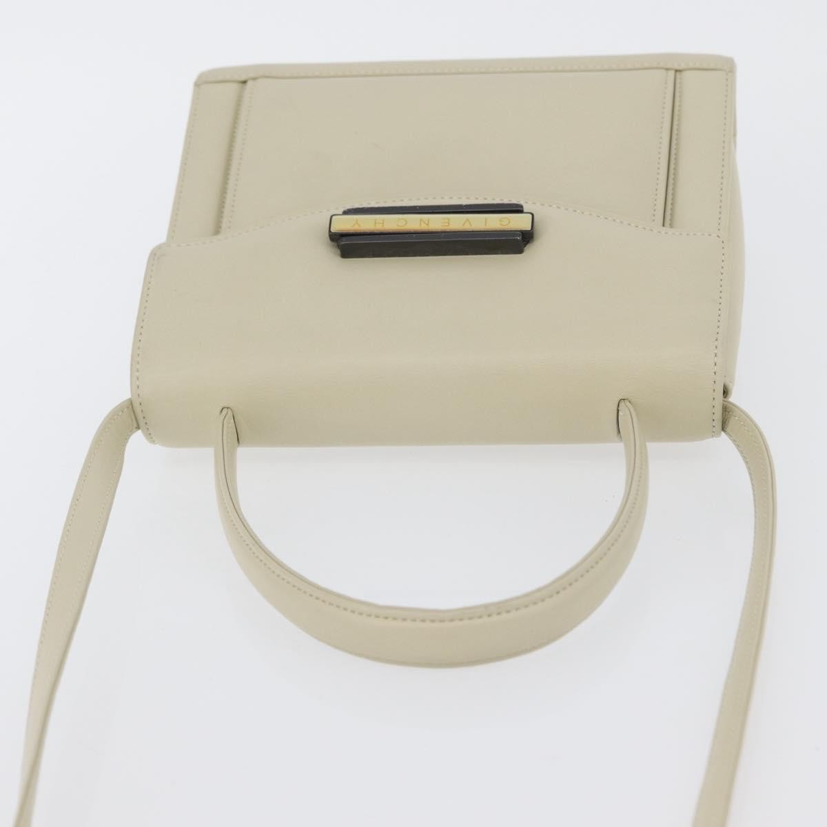 Givenchy Vintage Leather Beige Leather Handbag (Pre-Owned)