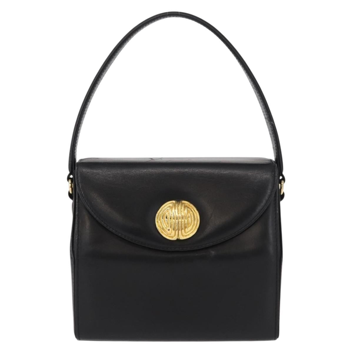 Givenchy Vintage 4G Leather Black Leather Handbag (Pre-Owned)