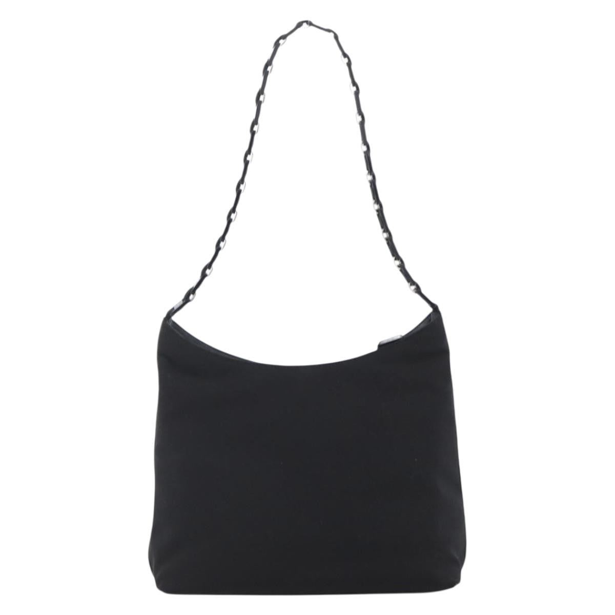 Salvatore Ferragamo Shoulder Bag Canvas Black Canvas Shoulder Bag Bag (Pre-Owned)