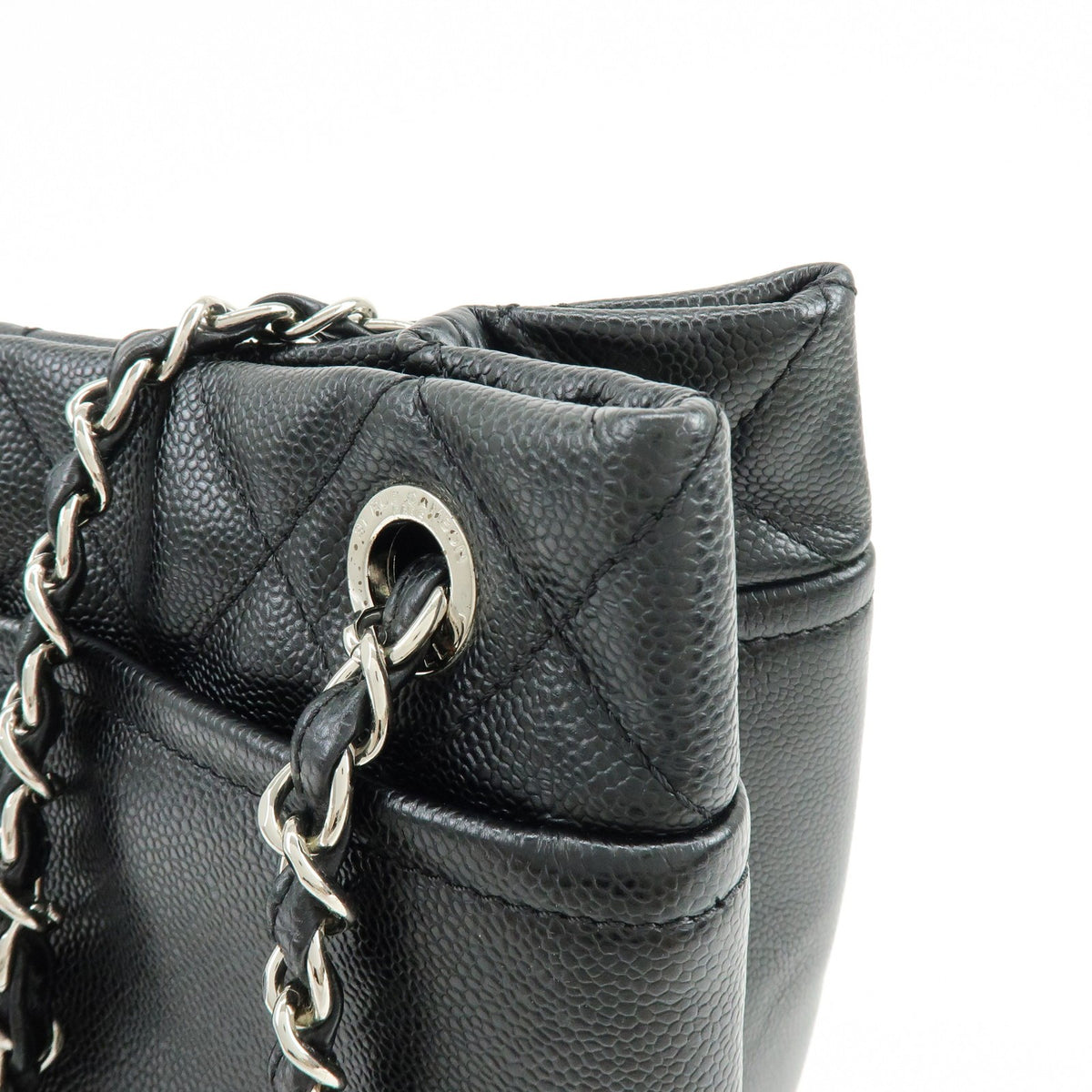 Chanel Timeless Cc Soft Caviar Black Leather Tote Bag Bag (Pre-Owned)