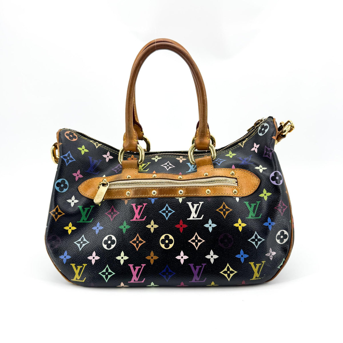 Louis Vuitton Rita Monogram Multicolor Black Canvas Handbag (Pre-Owned)