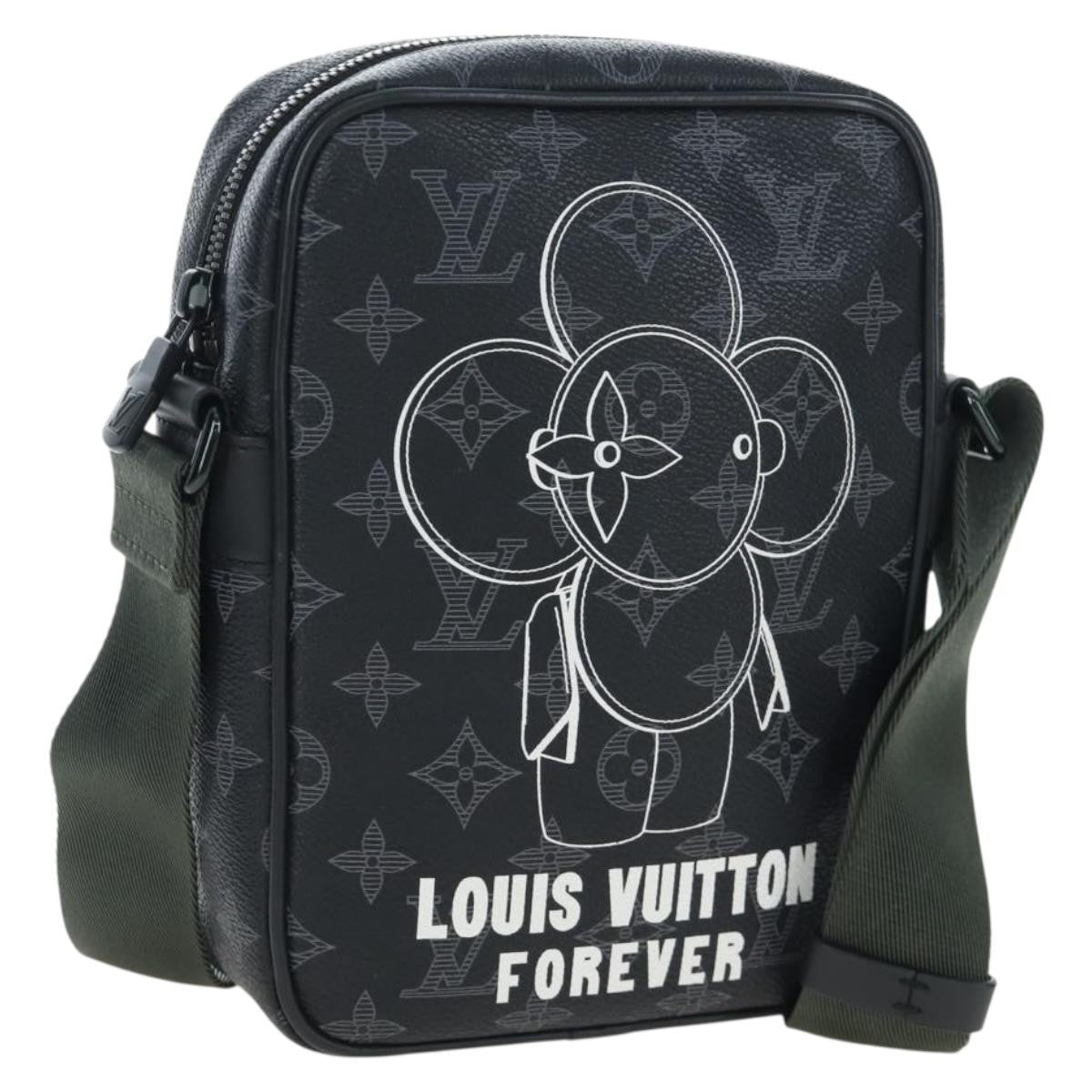 Louis Vuitton Danube Limited Edition Vivienne Monogram Eclipse Black Canvas Shoulder Bag Bag (Pre-Owned)