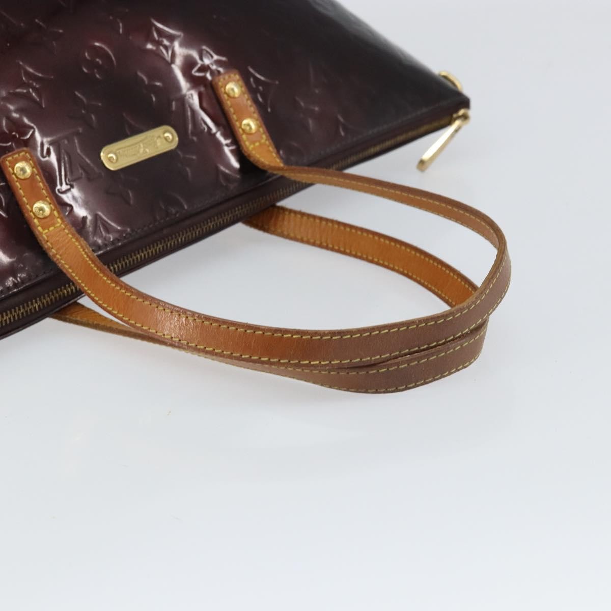 Louis Vuitton Bellevue Monogram Vernis Purple Patent_Leather Tote Bag Bag (Pre-Owned)