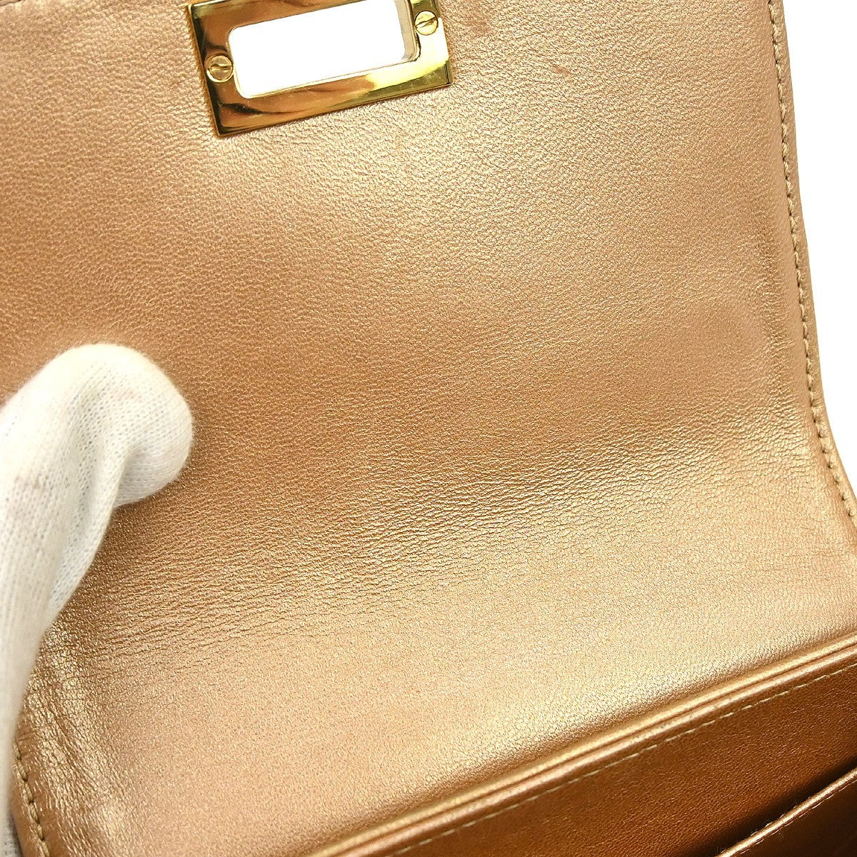 Chanel Mademoiselle Lambskin Brown Leather Shoulder Bag Bag (Pre-Owned)