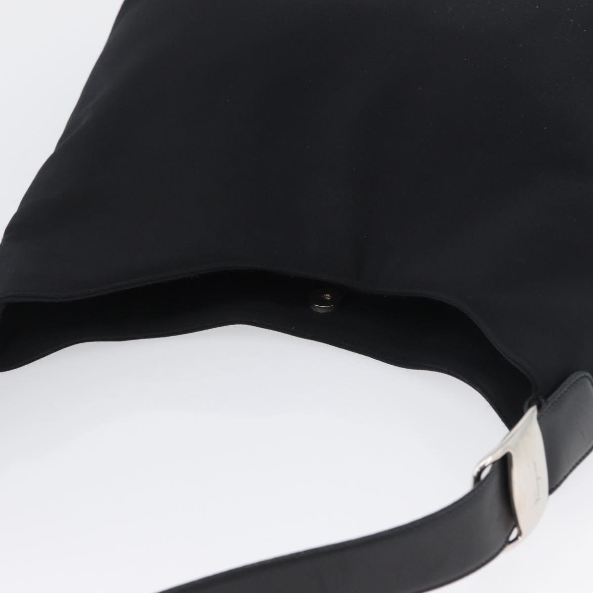 Salvatore Ferragamo Vala Nylon Black Nylon Shoulder Bag Bag (Pre-Owned)