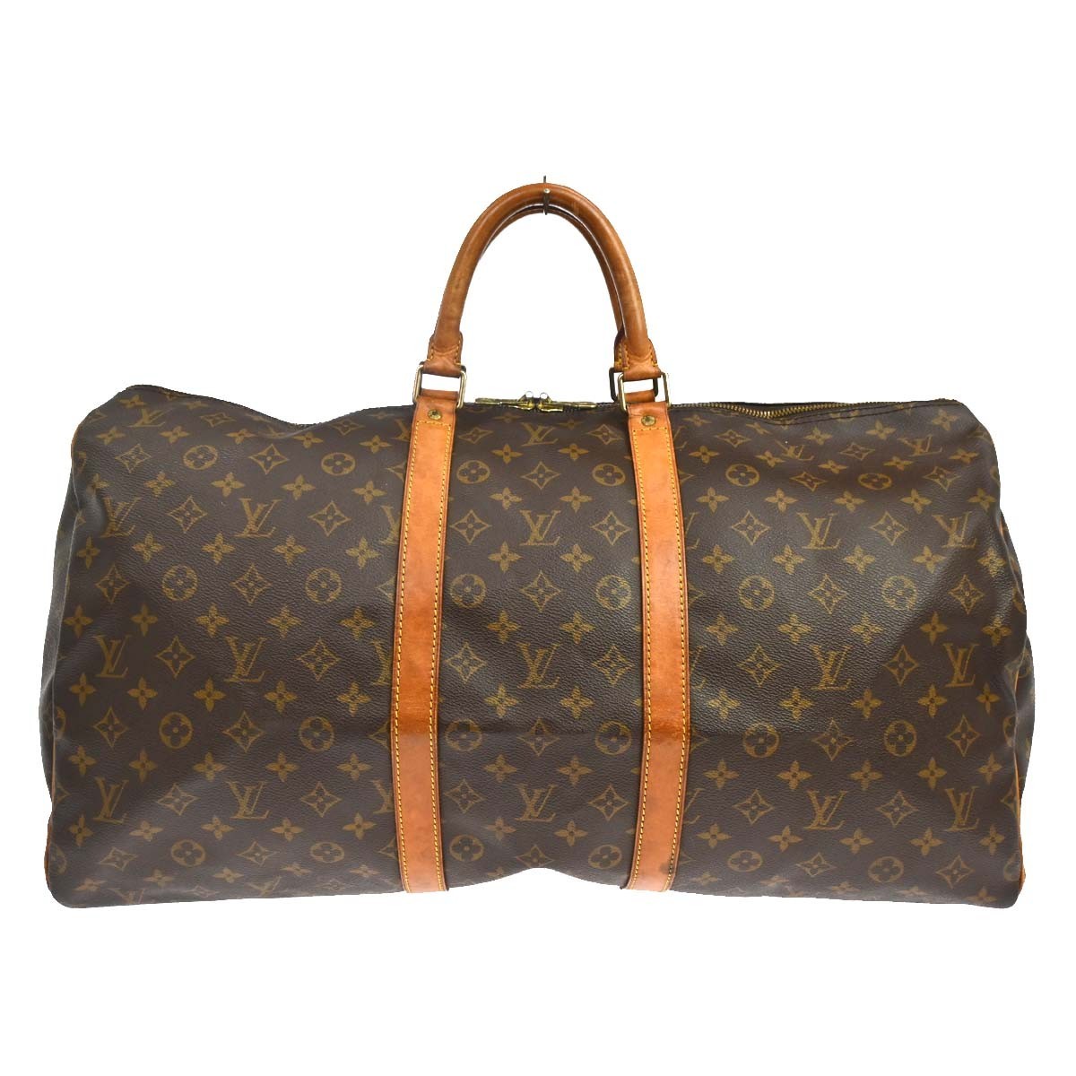 Louis Vuitton Keepall Monogram Canvas Brown Canvas Travel Bag Bag (Pre-Owned)